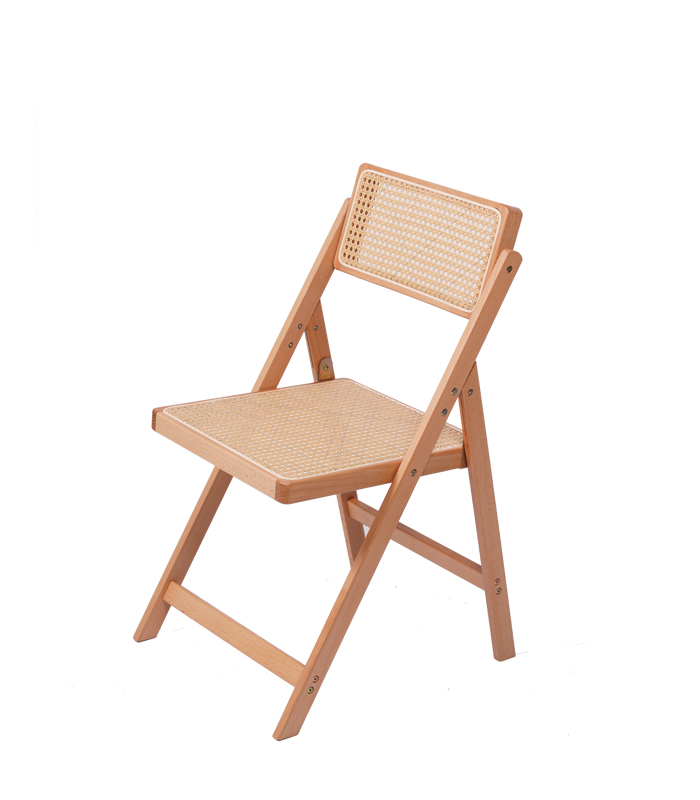 Wicker folding chair